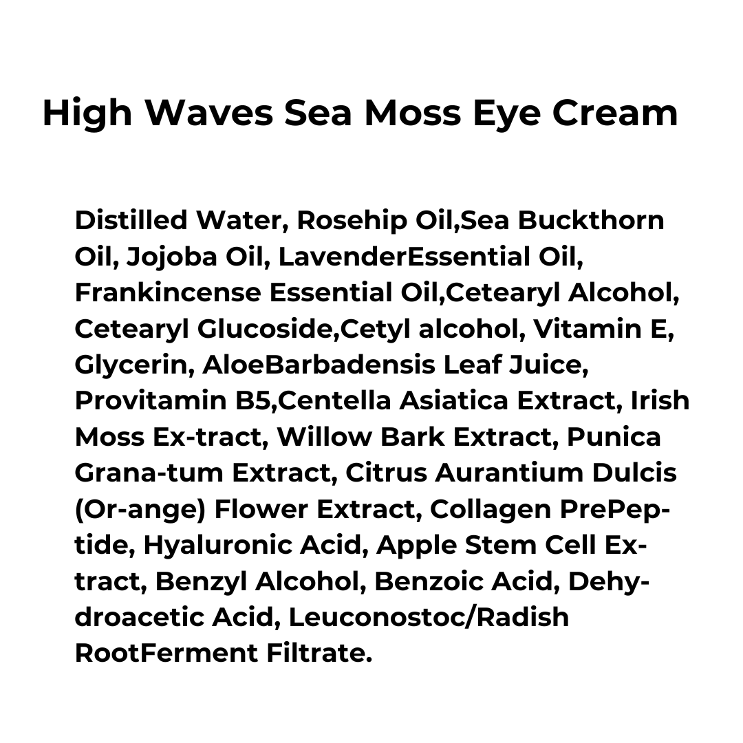 High Waves Sea Moss Eye Cream