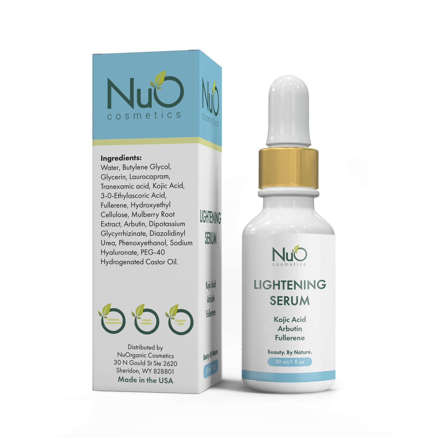 Lightening Serum-Fading Dark Spots, Age and Sun Spots | Strong Ingredients For Tough Spots-NuOrganic Cosmetics