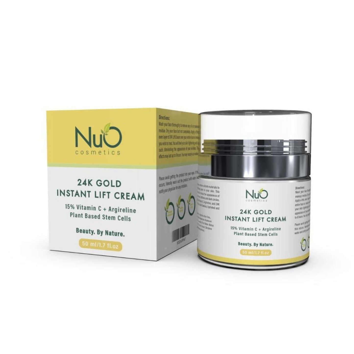 24K Gold Cream- Face Lifting & Firming Wrinkle Cream | Anti-Wrinkle Cream For Men or Women-NuOrganic Cosmetics