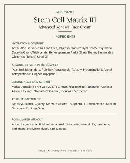 Stem Cell Matrix III | Advanced Renewal Face Cream