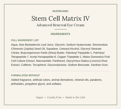 Stem Cell Matrix IV | Advanced Renewal Eye Cream