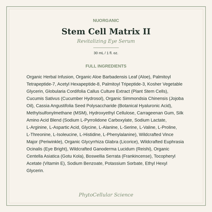 Stem Cell Matrix II | Revitalizing Eye Serum