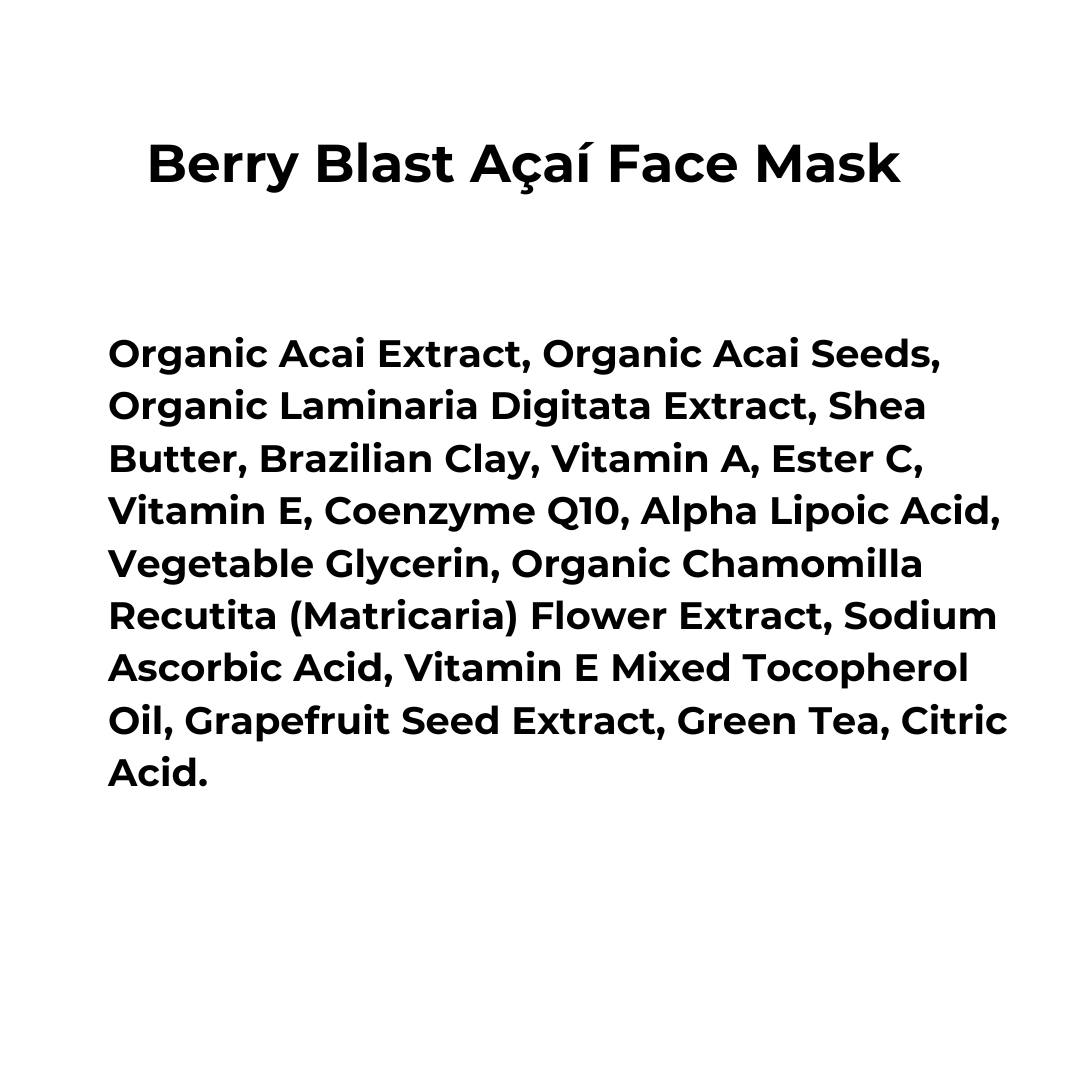 Berry Blast Açaí Face Mask