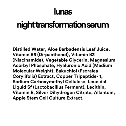 Lunas - Night Transformation Serum