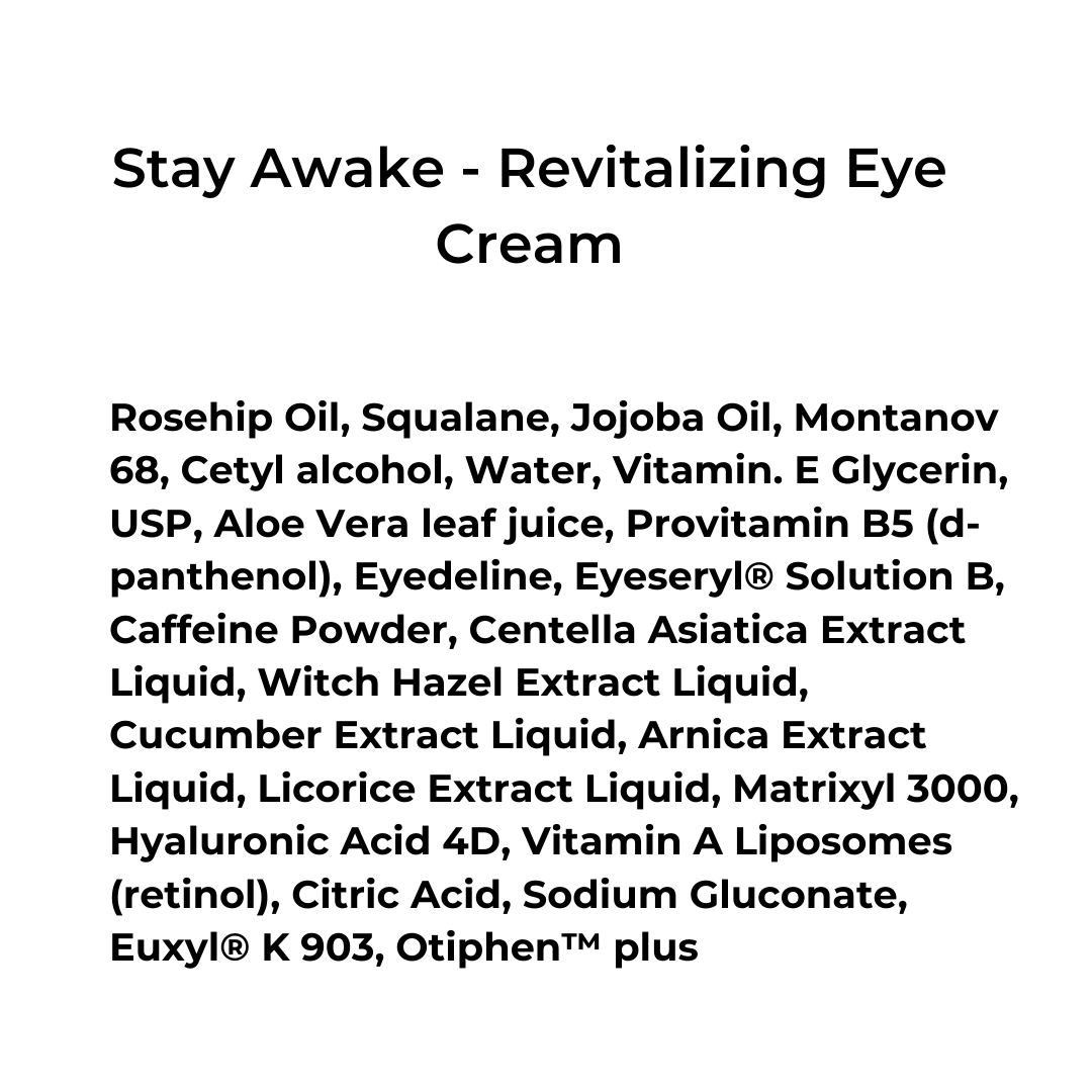 Stay Awake - Revitalizing Eye Cream