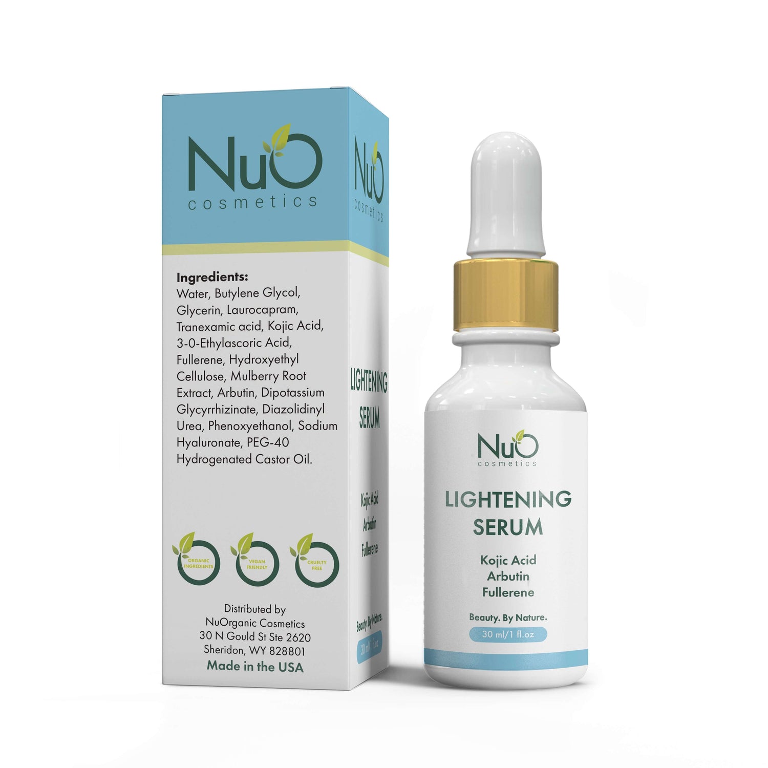 Lightening Serum-Fading Dark Spots, Age and Sun Spots | Strong Ingredients For Tough Spots-NuOrganic Cosmetics