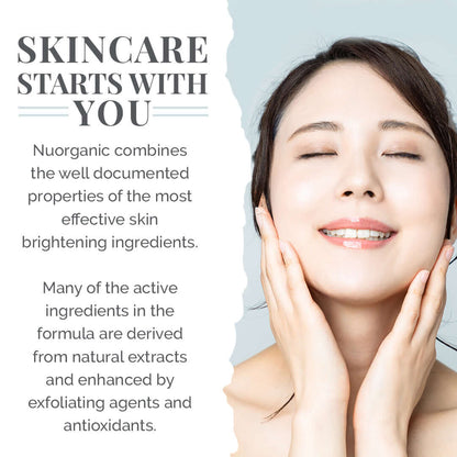 Advanced Brightening Cream | 7 Powerful Natural Ingredients to Minimize Dark Spots | Vegan-NuOrganic Cosmetics